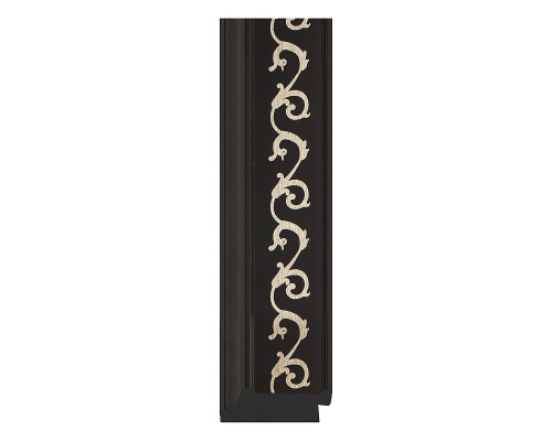 Купить Зеркало Evoform Exclusive-G 120х95 BY 4354 с гравировкой в багетной раме - Черный ардеко 81 мм в магазине сантехники Santeh-Crystal.ru