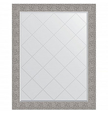 Зеркало Evoform Exclusive-G 121х96 BY 4367 с гравировкой в багетной раме - Чеканка серебряная 90 мм