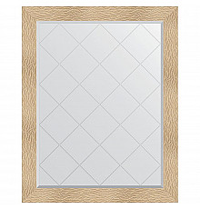 Зеркало Evoform Exclusive-G 121х96 BY 4365 с гравировкой в багетной раме - Золотые дюны 90 мм