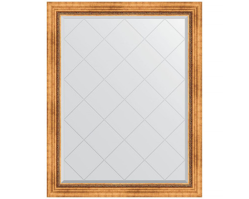 Заказать Зеркало Evoform Exclusive-G 121х96 BY 4361 с гравировкой в багетной раме - Римское золото 88 мм в магазине сантехники Santeh-Crystal.ru