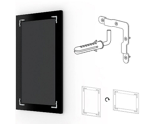 Приобрести Зеркало Evoform Exclusive-G 71х53 BY 4006 с гравировкой в багетной раме - Старое дерево с плетением 70 мм в магазине сантехники Santeh-Crystal.ru