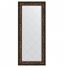 Зеркало Evoform Exclusive-G 158х69 BY 4158 с гравировкой в багетной раме - Византия бронза 99 мм