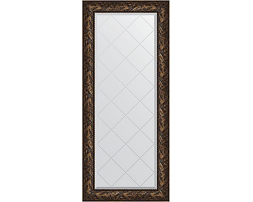 Купить Зеркало Evoform Exclusive-G 158х69 BY 4158 с гравировкой в багетной раме - Византия бронза 99 мм в магазине сантехники Santeh-Crystal.ru