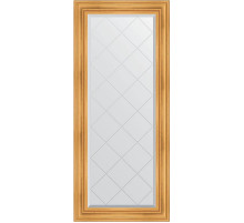 Зеркало Evoform Exclusive-G 158х69 BY 4159 с гравировкой в багетной раме - Травленое золото 99 мм