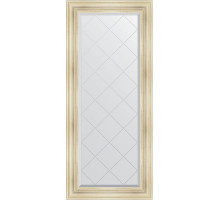 Зеркало Evoform Exclusive-G 158х69 BY 4160 с гравировкой в багетной раме - Травленое серебро 99 мм