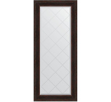 Зеркало Evoform Exclusive-G 158х69 BY 4162 с гравировкой в багетной раме - Темный прованс 99 мм