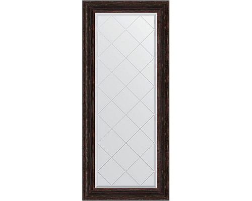 Купить Зеркало Evoform Exclusive-G 158х69 BY 4162 с гравировкой в багетной раме - Темный прованс 99 мм в магазине сантехники Santeh-Crystal.ru