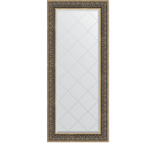 Зеркало Evoform Exclusive-G 159х69 BY 4164 с гравировкой в багетной раме - Вензель серебряный 101 мм