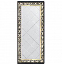 Зеркало Evoform Exclusive-G 160х70 BY 4166 с гравировкой в багетной раме - Барокко серебро 106 мм