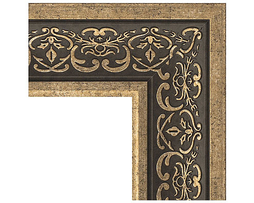 Купить Зеркало Evoform Exclusive-G 124х99 BY 4379 с гравировкой в багетной раме - Вензель серебряный 101 мм в магазине сантехники Santeh-Crystal.ru