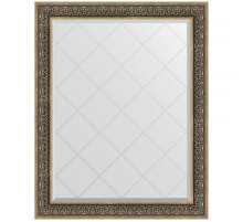 Зеркало Evoform Exclusive-G 124х99 BY 4379 с гравировкой в багетной раме - Вензель серебряный 101 мм