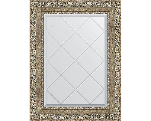 Заказать Зеркало Evoform Exclusive-G 72х55 BY 4014 с гравировкой в багетной раме - Виньетка античное серебро 85 мм в магазине сантехники Santeh-Crystal.ru
