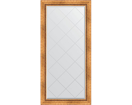 Заказать Зеркало Evoform Exclusive-G 158х76 BY 4275 с гравировкой в багетной раме - Римское золото 88 мм в магазине сантехники Santeh-Crystal.ru