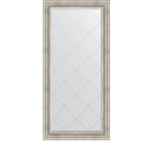 Зеркало Evoform Exclusive-G 158х76 BY 4276 с гравировкой в багетной раме - Римское серебро 88 мм