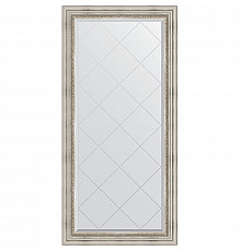 Зеркало Evoform Exclusive-G 158х76 BY 4276 с гравировкой в багетной раме - Римское серебро 88 мм