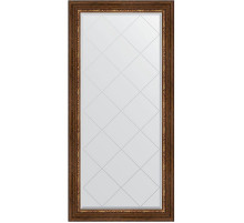 Зеркало Evoform Exclusive-G 158х76 BY 4277 с гравировкой в багетной раме - Римская бронза 88 мм