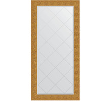 Зеркало Evoform Exclusive-G 158х76 BY 4280 с гравировкой в багетной раме - Чеканка золотая 90 мм