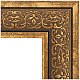 Купить Зеркало Evoform Exclusive-G 124х99 BY 4378 с гравировкой в багетной раме - Вензель бронзовый 101 мм в магазине сантехники Santeh-Crystal.ru
