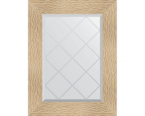 Заказать Зеркало Evoform Exclusive-G 74х56 BY 4021 с гравировкой в багетной раме - Золотые дюны 90 мм в магазине сантехники Santeh-Crystal.ru