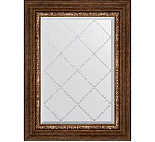 Зеркало Evoform Exclusive-G 74х56 BY 4019 с гравировкой в багетной раме - Римская бронза 88 мм
