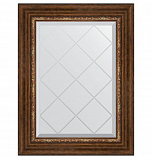 Зеркало Evoform Exclusive-G 74х56 BY 4019 с гравировкой в багетной раме - Римская бронза 88 мм
