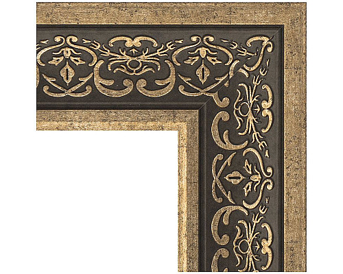 Заказать Зеркало Evoform Exclusive-G 76х59 BY 4035 с гравировкой в багетной раме - Вензель серебряный 101 мм в магазине сантехники Santeh-Crystal.ru