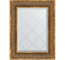 Зеркало Evoform Exclusive-G 76х59 BY 4034 с гравировкой в багетной раме - Вензель бронзовый 101 мм