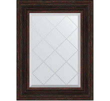 Зеркало Evoform Exclusive-G 76х59 BY 4033 с гравировкой в багетной раме - Темный прованс 99 мм