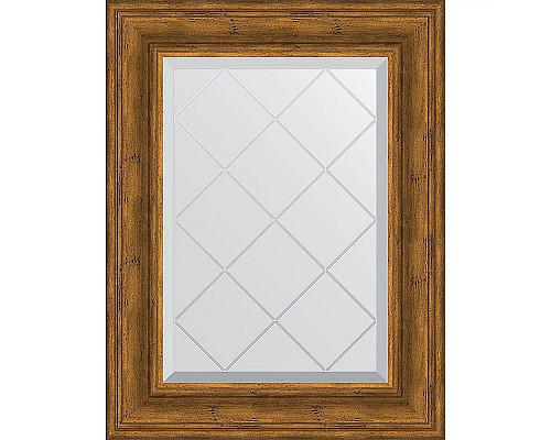 Заказать Зеркало Evoform Exclusive-G 76х59 BY 4032 с гравировкой в багетной раме - Травленая бронза 99 мм в магазине сантехники Santeh-Crystal.ru