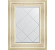 Зеркало Evoform Exclusive-G 76х59 BY 4031 с гравировкой в багетной раме - Травленое серебро 99 мм