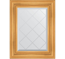 Зеркало Evoform Exclusive-G 76х59 BY 4030 с гравировкой в багетной раме - Травленое золото 99 мм