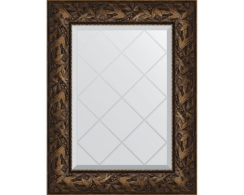 Приобрести Зеркало Evoform Exclusive-G 76х59 BY 4029 с гравировкой в багетной раме - Византия бронза 99 мм в магазине сантехники Santeh-Crystal.ru