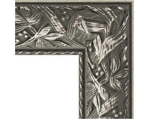 Заказать Зеркало Evoform Exclusive-G 76х59 BY 4028 с гравировкой в багетной раме - Византия серебро 99 мм в магазине сантехники Santeh-Crystal.ru