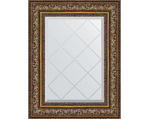 Заказать Зеркало Evoform Exclusive-G 78х60 BY 4040 с гравировкой в багетной раме - Виньетка состаренная бронза 109 мм в магазине сантехники Santeh-Crystal.ru