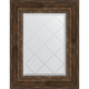 Купить Зеркало Evoform Exclusive-G 80х62 BY 4043 с гравировкой в багетной раме - Состаренное дерево с орнаментом 120 мм в магазине сантехники Santeh-Crystal.ru