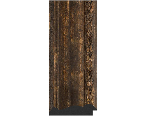 Купить Зеркало Evoform Exclusive-G 80х62 BY 4043 с гравировкой в багетной раме - Состаренное дерево с орнаментом 120 мм в магазине сантехники Santeh-Crystal.ru