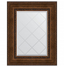 Зеркало Evoform Exclusive-G 80х62 BY 4042 с гравировкой в багетной раме - Состаренная бронза с орнаментом 120 мм