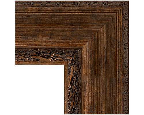Приобрести Зеркало Evoform Exclusive-G 80х62 BY 4042 с гравировкой в багетной раме - Состаренная бронза с орнаментом 120 мм в магазине сантехники Santeh-Crystal.ru