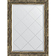 Купить Зеркало Evoform Exclusive-G 86х63 BY 4092 с гравировкой в багетной раме - Старое дерево с плетением 70 мм в магазине сантехники Santeh-Crystal.ru