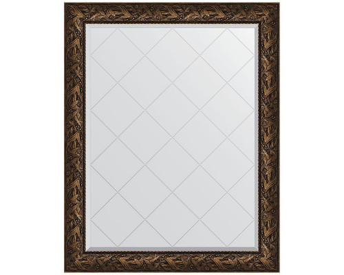 Заказать Зеркало Evoform Exclusive-G 124х99 BY 4373 с гравировкой в багетной раме - Византия бронза 99 мм в магазине сантехники Santeh-Crystal.ru