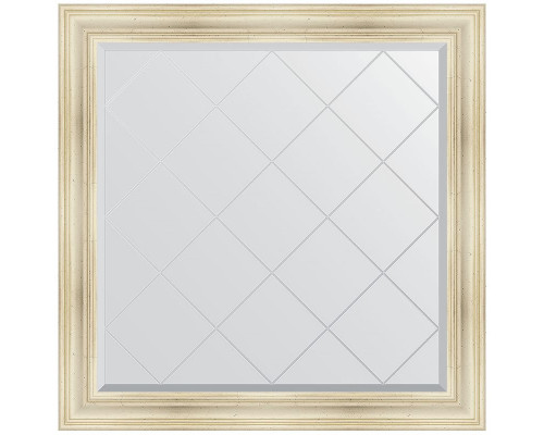 Купить Зеркало Evoform Exclusive-G 109х109 BY 4461 с гравировкой в багетной раме - Травленое серебро 99 мм в магазине сантехники Santeh-Crystal.ru