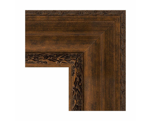 Приобрести Зеркало Evoform Exclusive-G 112х112 BY 4472 с гравировкой в багетной раме - Состаренная бронза с орнаментом 120 мм в магазине сантехники Santeh-Crystal.ru