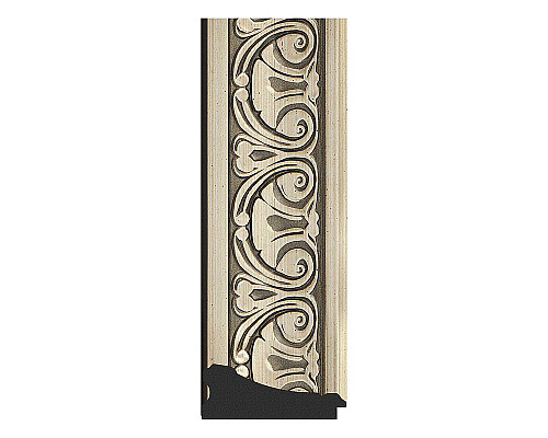 Купить Зеркало Evoform Exclusive-G 110х110 BY 4467 с гравировкой в багетной раме - Барокко серебро 106 мм в магазине сантехники Santeh-Crystal.ru