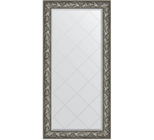 Зеркало Evoform Exclusive-G 161х79 BY 4286 с гравировкой в багетной раме - Византия серебро 99 мм