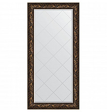 Зеркало Evoform Exclusive-G 161х79 BY 4287 с гравировкой в багетной раме - Византия бронза 99 мм