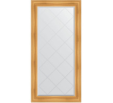 Зеркало Evoform Exclusive-G 161х79 BY 4288 с гравировкой в багетной раме - Травленое золото 99 мм