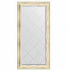 Зеркало Evoform Exclusive-G 161х79 BY 4289 с гравировкой в багетной раме - Травленое серебро 99 мм