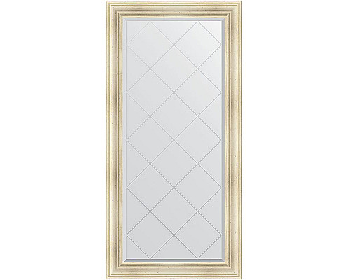 Купить Зеркало Evoform Exclusive-G 161х79 BY 4289 с гравировкой в багетной раме - Травленое серебро 99 мм в магазине сантехники Santeh-Crystal.ru