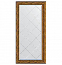 Зеркало Evoform Exclusive-G 161х79 BY 4290 с гравировкой в багетной раме - Травленая бронза 99 мм