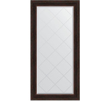Зеркало Evoform Exclusive-G 161х79 BY 4291 с гравировкой в багетной раме - Темный прованс 99 мм